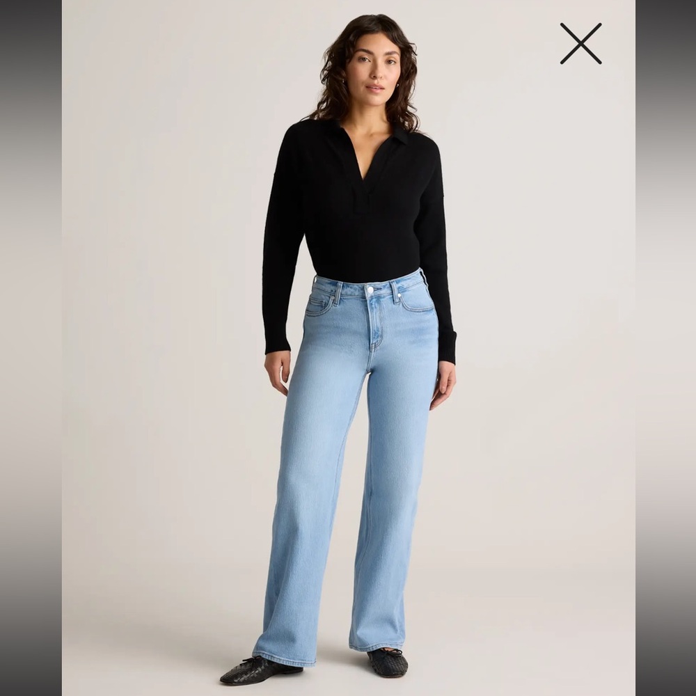 Quince Bella Stretch Relaxed Straight Jeans
